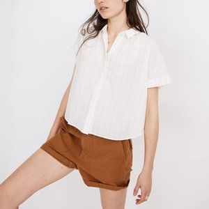 Madewell Hilltop Shirt Windowpane Print XXS (BNWT)